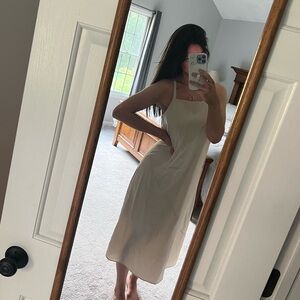 Silk Dress with Open Back